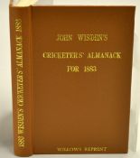 1883 Wisden Cricketers' Almanack - Willows soft back reprint publ'd 1988 in brown gilt cloth