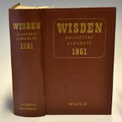 1961 Wisden Cricketers Almanack - 98th edition original hardback very clean would appears to have