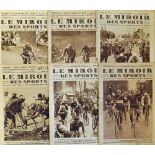 Large collection of Le Miroir Des Sports magazines from 1927 to 1936 with the emphasis on Tour de