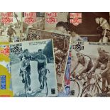 Collection of But et Club/ Le Miroir Des Sports magazines from 1951 to 1955 with emphasis on Tour De