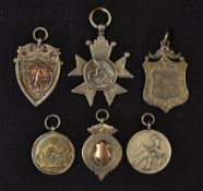 Collection of various silver and white metal sporting medals from 1882 onwards to incl 1882