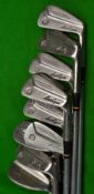 9x Early Ben Hogan Slazenger stainless blade irons to include nos 2-9, plus the exploder - mint