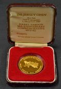 1987 Jersey Open Golf Tournament Commemorative Medal - Harry Vardon 50th Anniversary Commemorative