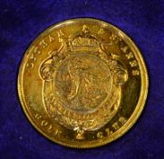 1921 Lytham and St Anne's Golf Club Gold Medal - engraved on the back "St Andrews Meeting 1921 -