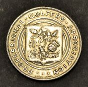 1927 PGA "News of The World" silver golf medal - engraved on the reverse 5th round 1927