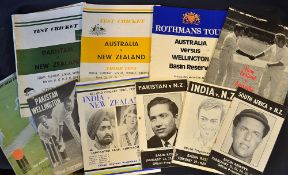 10x New Zealand cricket programmes from 1964 onwards to include mostly international touring teams