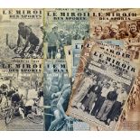 Large collection of Le Miroir Des Sports magazines from 1936 to 1939 to incl complete sets of Tour