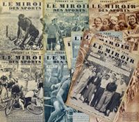 Large collection of Le Miroir Des Sports magazines from 1936 to 1939 to incl complete sets of Tour