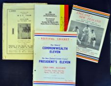 Collection of MCC and England overseas cricket tour programmes from 1962 onwards to include tours to