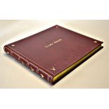 Shooting - Fine leather and gilt game book conceived and created by Lord Ralph Percy - signed