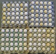 120 various dimple golf balls to include Slazenger, Ram, Uniroyal, Spalding, Penfold, Titleist,