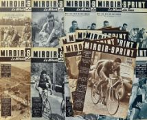 Collection of Miroir Sprint magazines from 1951 to 1955 with emphasis on Tour De France incl Special