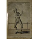 Pugilism Engravings c1800s including 'W. M. Eales' depicting a fight ready stance, some browning