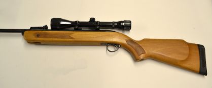 Air Rifle: fine BSA Mercury-S .22 air rifle - break barrel fitted with the original sights