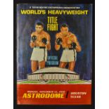 1966 Muhammad Ali v Cleveland Williams official onsite world heavyweight championship title fight