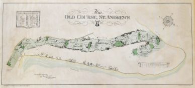 MacKenzie, Alistair - Plan of `The Old Course, St. Andrews`, surveyed and depicted by golf course