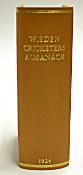 1926 Wisden Cricketers' Almanack - 63rd edition complete with the original wrappers, rebound in