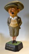 Early Penfold Man papier-mâché advertising golfing figure c.1930 with the gap between the legs and