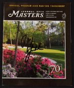 2006 Masters Golf Championship Journal signed programme - signed to the front cover by the winner