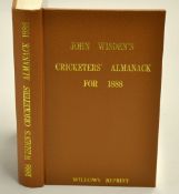 1888 Wisden Cricketers' Almanack - Willows soft back reprint publ'd 1989 in brown gilt cloth