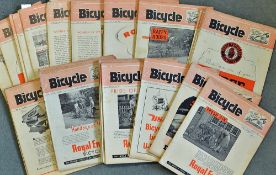 Collection of 1943 wartime bicycling magazine's - to include "The Bicycle" Vol.15 January 6th no.359