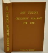 1889 Wisden Cricketers' Almanack - Willows soft back reprint publ'd 1990 in brown gilt cloth