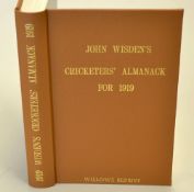 1919 Wisden Cricketers' Almanack - Willows soft back reprint publ'd 1997 in brown gilt cloth