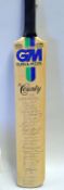 1985 Lancashire v Middlesex (County Champions)signed cricket bat - full size Gunn and Moore "The