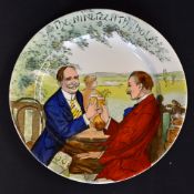 Scarce Royal Doulton "The Nineteenth Hole" bone china plate c1920s - hand painted and stamped with