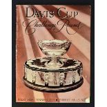 1959 Davis Cup Tennis Final Programme - USA vs Australia played at Forest Hills New York on 28th-