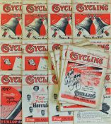 Collection of Cycling magazines from 1954, 1955 and 1956 - 21x 1954 July to December incl 8