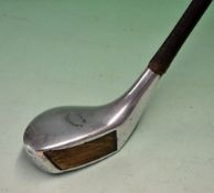 Fine and rare early Reginal Brougham Pat 1894 bulged face alloy wood with hickory face insert and