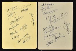 3x golfers autographed album pages from 1947 - to incl Arthur Havers, Fred Daly, Vic Ghezzi, Max