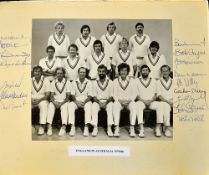 1979/80 England Tour of Australia and India official signed team photograph - original black and