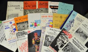 Selection of various cycle race programmes from the 1950s onwards to include 1951 "The First
