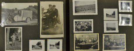 Quantity of WWII Photograph albums with a variety of content included some pre-war scenes,