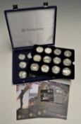 2009-2012 Celebration of Britain UK £5 Silver Proof Collection 'Countdown to London 2012' includes