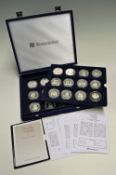 2010 Revolution to Restoration Silver £5 Crown Coin Selection consisting of 21x Proof coins,