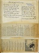 WWI Scrapbook consists of well presented newspaper cuttings, a Telegram inscribed 'Miss Anderson