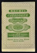 C.1828-1832 Mechi's Catalogue 4, Leadenhall Street, London. Very early sales catalogue of 20 pages
