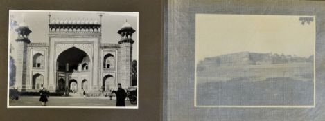 India Photo Album with 24 Photographs includes Taj Mahal, Khassidar on Tribal portion of Peshawar