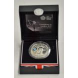 2010 Silver Proof £5 Coin 'Countdown to London 2012' Coin encased in presentation box with