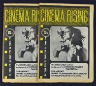 Cinema Rising Magazines No1 April 1972 interesting items, in generally good condition heavy fold (
