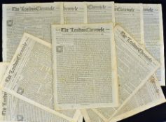 18th Century 'King's Incapacity' The London Chronicle Newspapers dates include 1788 11-13 and 25-