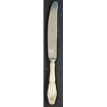 'Eva Braun' large dinner Knife with 'EB' butterfly monogram to the handle, 'Non Rust' to the