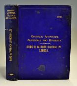 1914 'Price List of Chemical Apparatus, Chemicals and Reagents' Trade Catalogue Baird & Tatlock