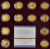 Superbly presented Royal Mint The Historic Sovereign Collection consists of the following 12