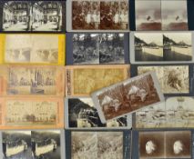 Selection of 1919 Stereocards includes various European views, Russian Battleship, wildlife
