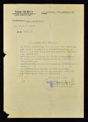 WWII Summons Letter issued to the Goldstern family before being evicted, notifying them that there