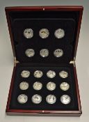 Royal Mint Royal Navy Series £5 Silver Proof Coin Selection consisting of 18 coins celebrating the